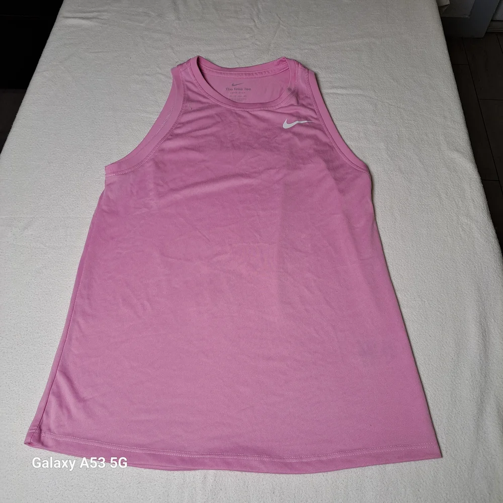 Nike Pink Dri-FIT Tee with Gray Swoosh